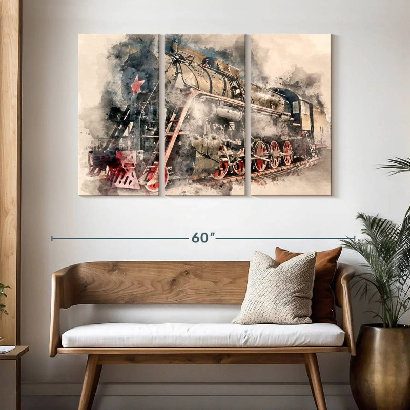 Mehar Steam Engine Colors, 32" H x 50" W