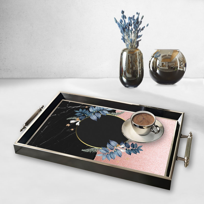Élégant plateau en verre de 19,7 po x 11,4 po x 1,4 po | Fabrication 100% verre durable | Facile à nettoyer avec un chiffon humide | Idéal pour le service, la présentation décorative et l'organisation | Ajout élégant à la décoration intérieure