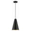 Luminaire suspendu conique à 1 lumière Carolan-1678225721