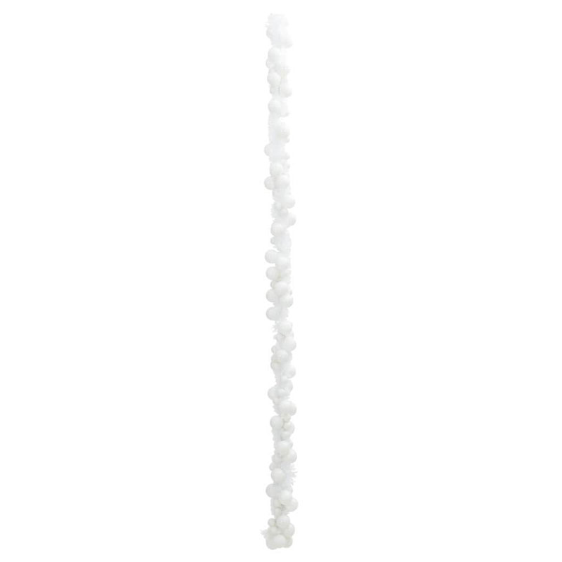vidaXL Christmas Ball Garland 186 cm Polystyrene, White