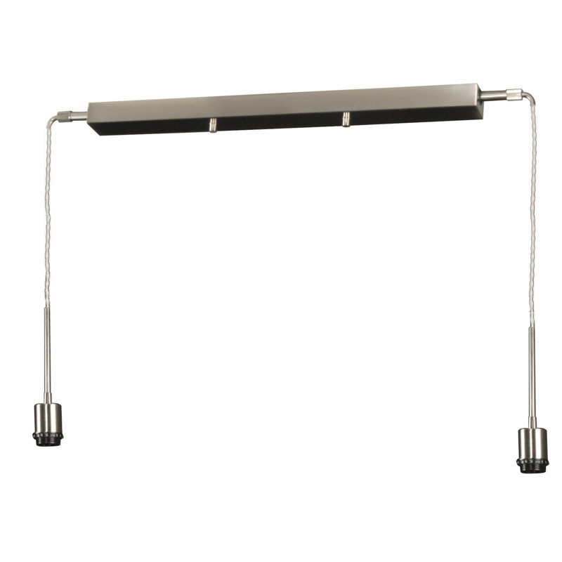 Renteria 2 - Light Kitchen Island Pendant, Nickel Satin