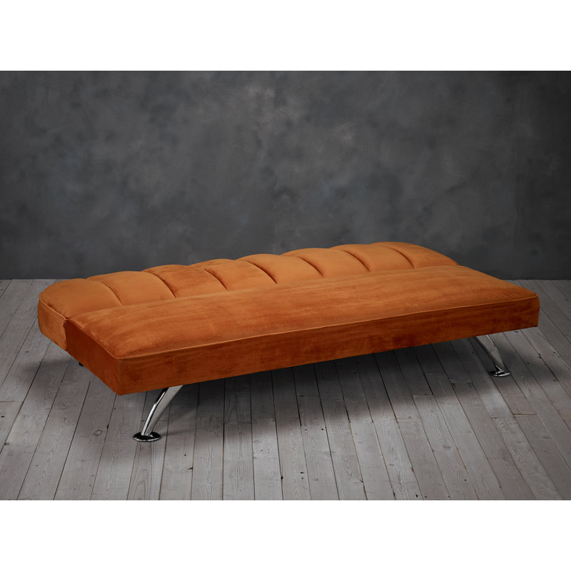  3 Seater Clic Clac Sofa Bed, Orange