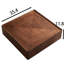 Table basse carrée de 89 cm (35 pouces) aspect noyer, deux tiroirs, piètement, design rétro, idéale pour les petits espaces, finition brillante, montage facile, plateau stable.