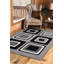 Tapis gris / noir Elisavet-2057533655