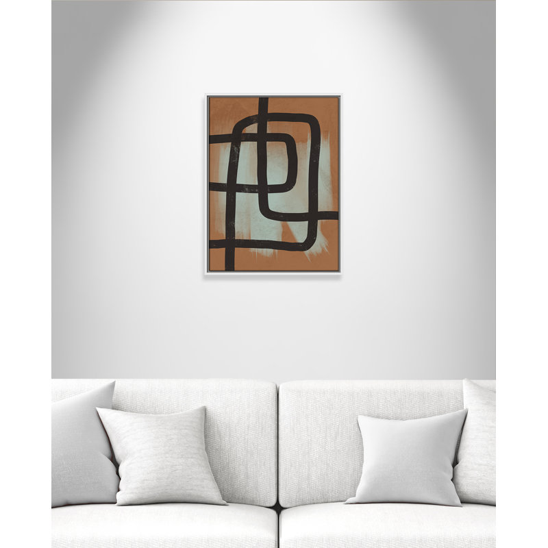 «Many Paths Taken 2», reproduction encadrée sur toile, H 25,5 po x l 19,5 po x P 2 po, Blanc
