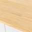 Chariot pour îlot de cuisine avec plateau en bois massif et roues verrouillables, largeur de 54,3 pouces, armoire à 4 portes et deux tiroirs, support à épices, porte-serviettes-1556577606