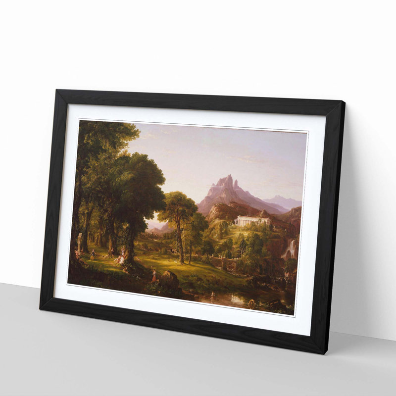 Thomas Cole - Single Picture Frame Print, Black