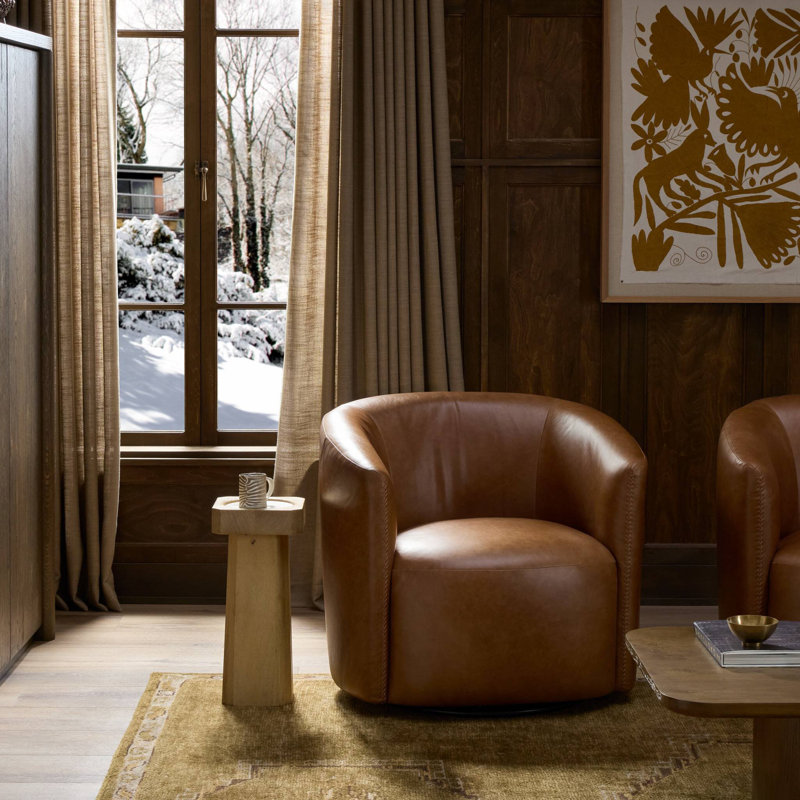 Salena Swivel Chair-Sonoma Chestnut, Sonoma Chestnut