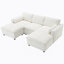 Canapé modulaire confortable en forme de U avec rangement et fonctionnalité de canapé-lit-1340126070