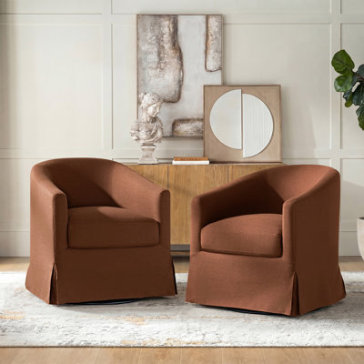 Fauteuil demi-tonneau pivotant Amadou