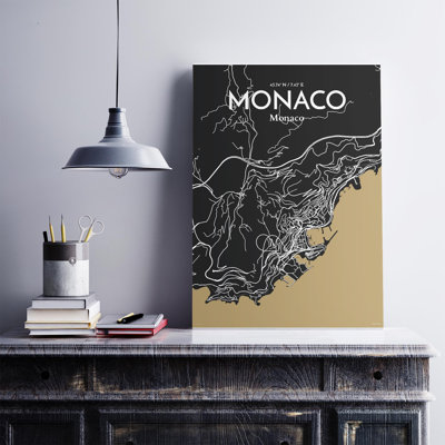 Monaco City Map, impression