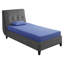 Ensemble de matelas et oreiller en mousse viscoélastique imprégnée de gel de 7 po Erwaymith-1784782627
