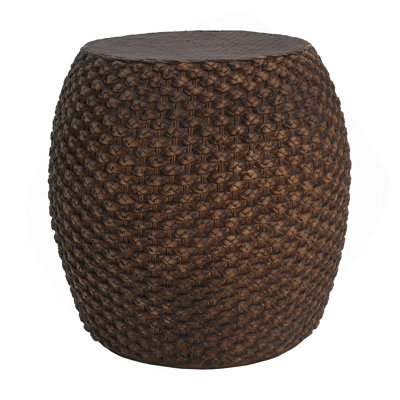 Faux Rattan Side Table for Both Indoor and Outdoor Use
