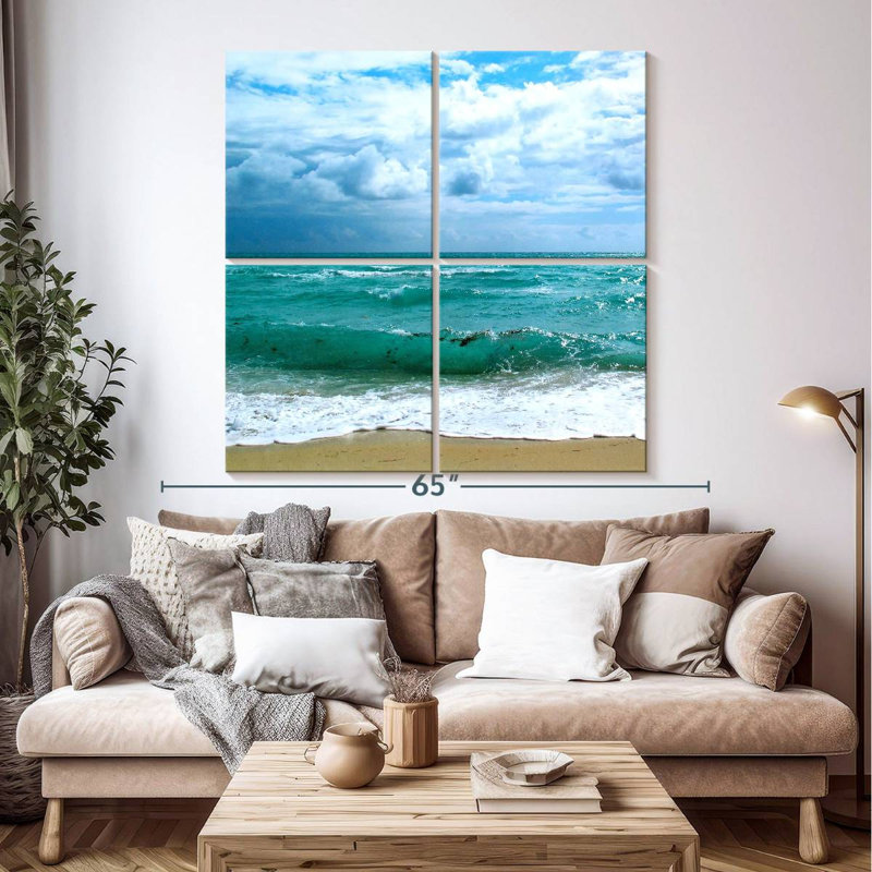 Gillard bleu sarcelle Surf II, H 50 po x l 50 po
