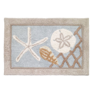 100% Cotton Bath Rugs & Mats You'll Love | Wayfair