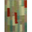 Tapis vert en laine noué à la main de conception unique 8 pi 2 po x 9 pi 10 po Jamilex
