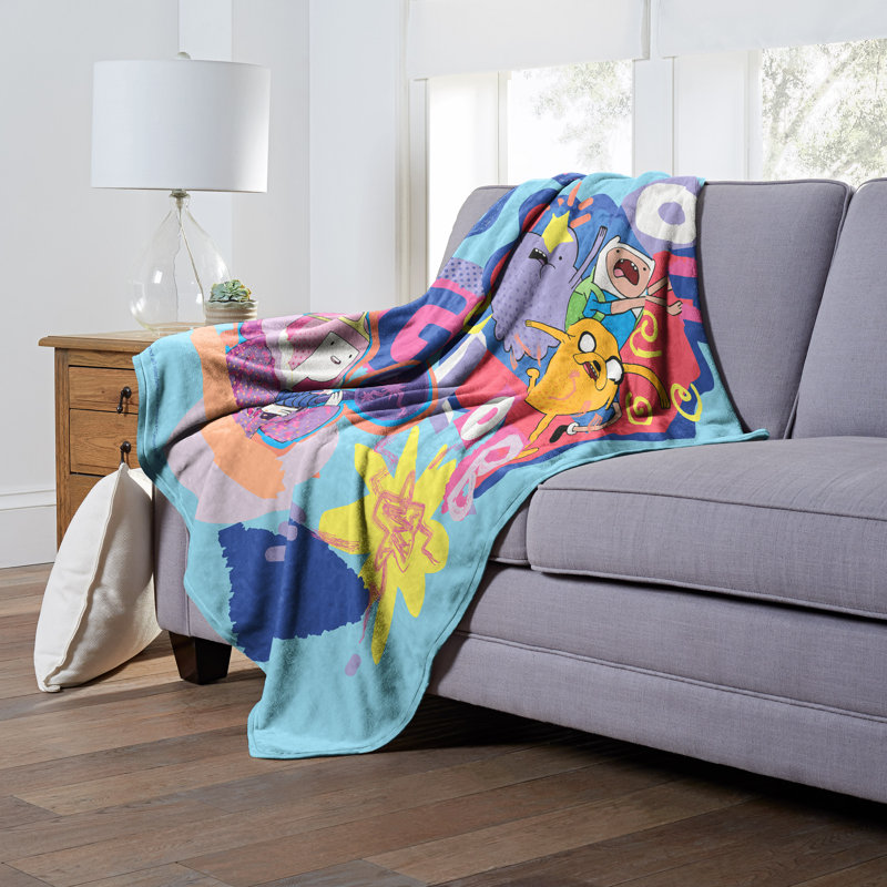 Adventure Time Glob Silk Touch Sherpa Throw Blanket 50" x 60"