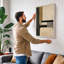 Geometric Balance Mid-Century - Wrapped Canvas-682527820-682527821