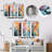 Colourful Ink River Microscopic Fantasia I - Abstract Shapes Metal Wall Decor Set Of 3-1256924238