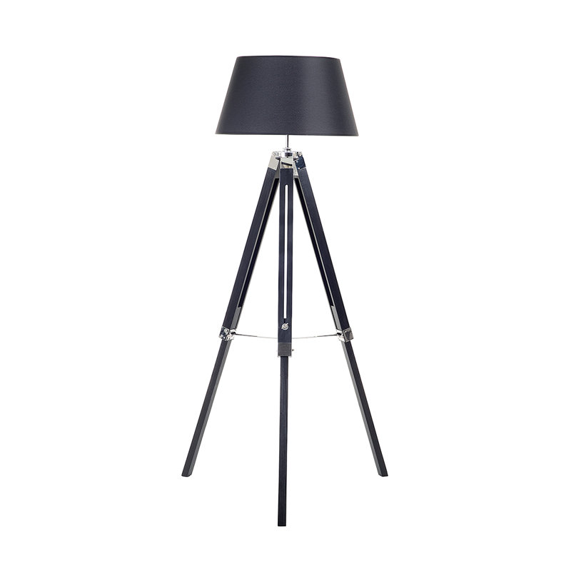Acle 143cm Tripod Floor Lamp, Black