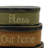 Oval Rustic Vintage Cardboard Nesting Boxes Set of 3