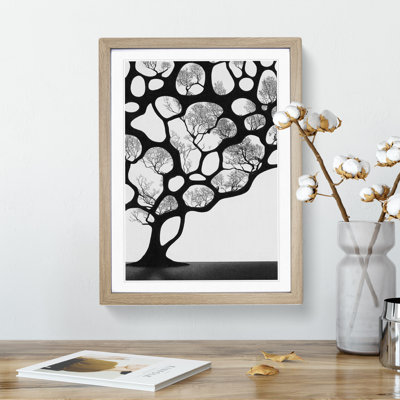 A Monochrome Tree No.5 - Framed Print