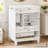 24" Bathroom Vanity With Sink And Drawers,   Freestanding Vanity Cabinet With Ceramic Top And Storage Shelves, MDF And Solid Wood Base, Modern Sink Cabinet For Small Bathrooms-705312576-719755664