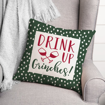 Coussin Drink Up Grinches Dots