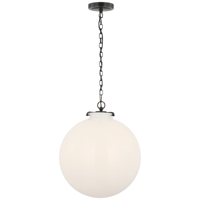 Katie 1 - Light Pendant, Bronze, White