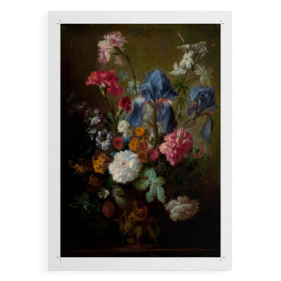 Demure Dutch Floral I - Impression sur toile seulement - NON-CADRE
