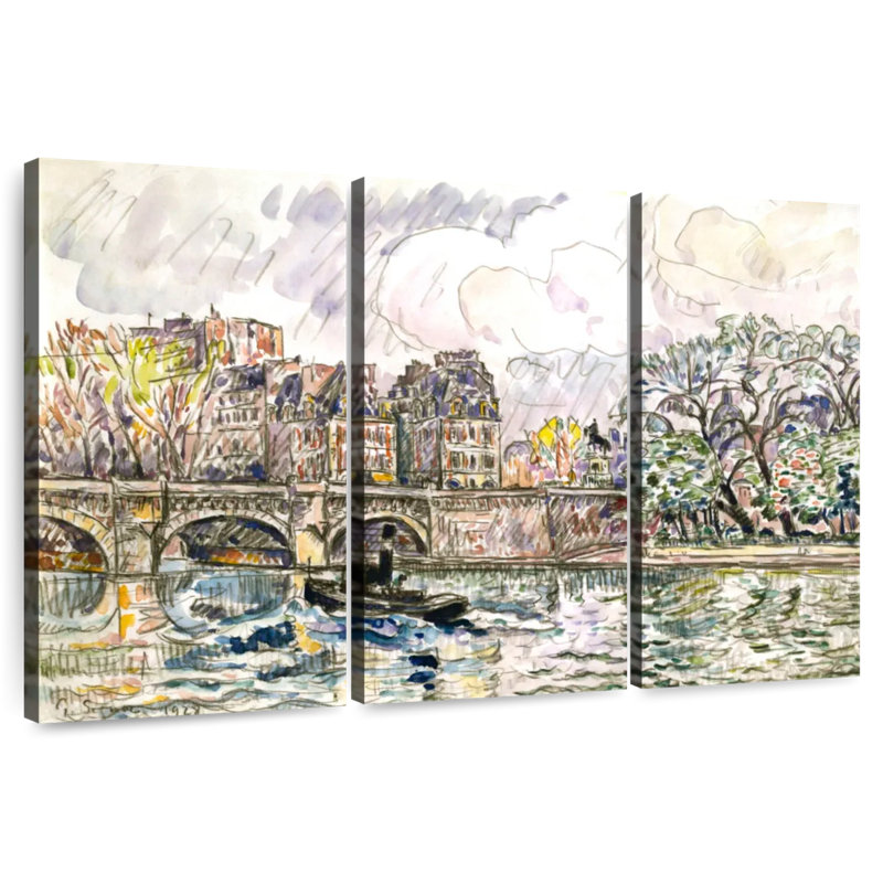 Sirci Paris La Place Dauphine, H 42 po x l 65 po