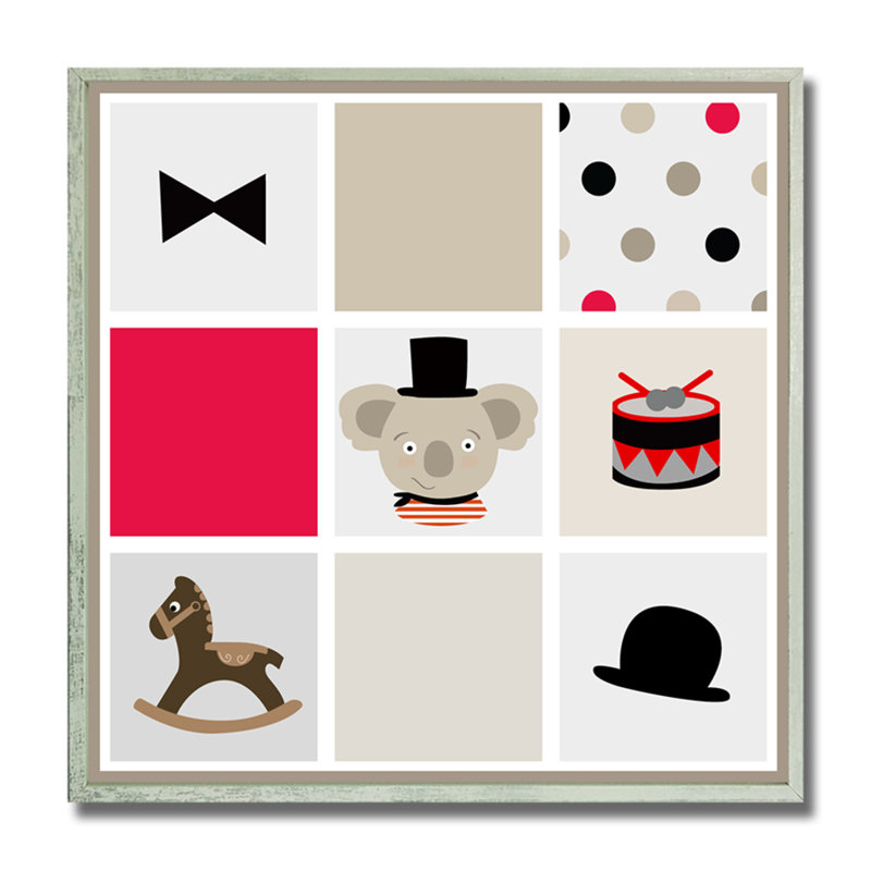 «Baby Koala», art mural encadré pour enfant, 12 po x 12 po