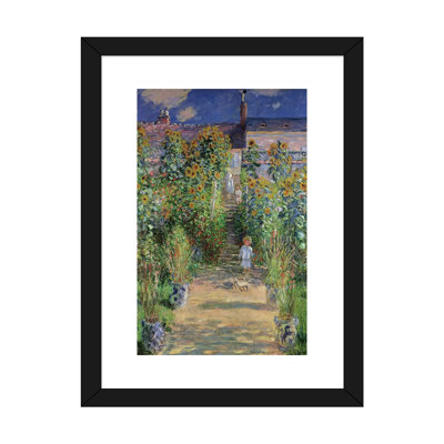 " The Artist's Garden at Vetheuil, 1880 " by Claude Monet Oil Painting