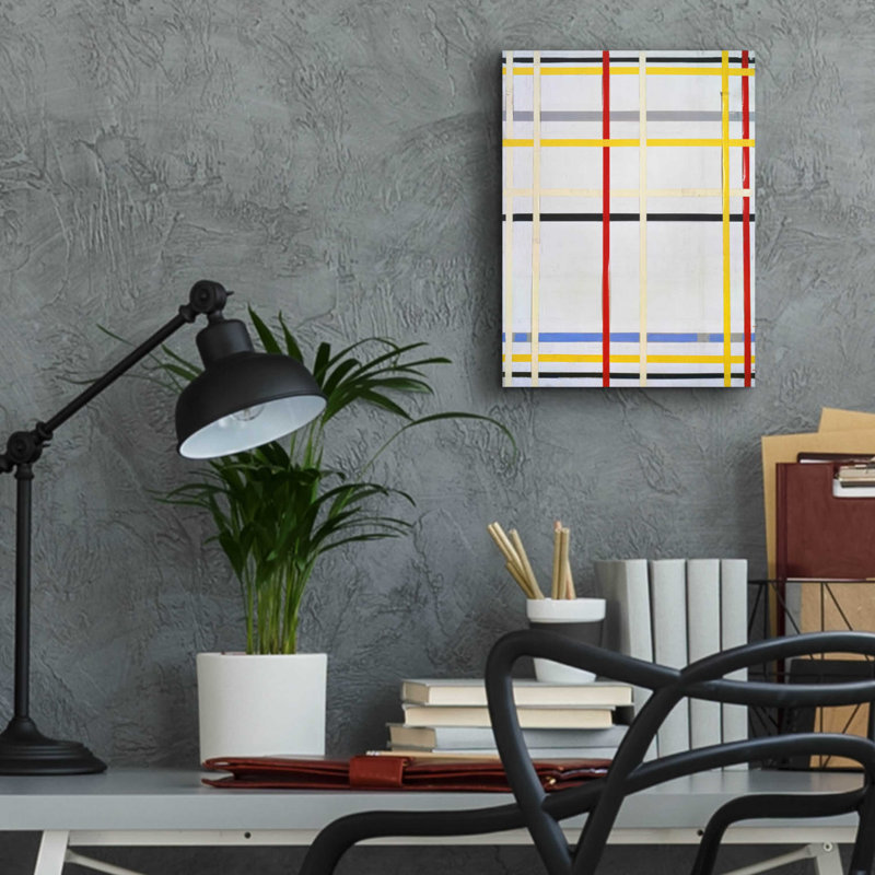 «New York City 2, 1941» par Piet Mondrian, H 16 po x l 12 po x P 0,13 po