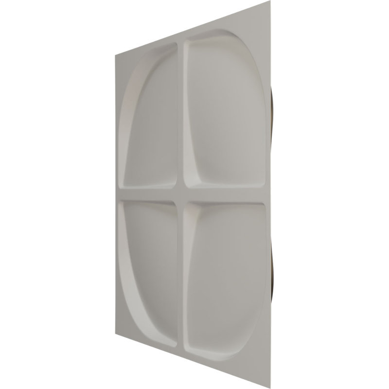 Panneau mural décoratif 3D EdmundWall de 19 po x l 19,5 po x H 19 5/8 po, bronze foncé métallique (couvre 2,67 pieds carrés)