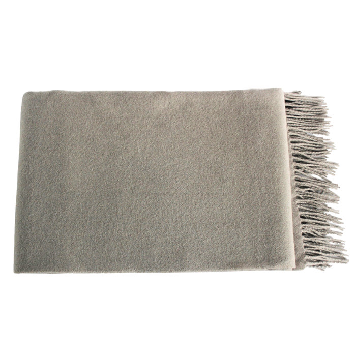 Foster-Natur Sciarpa In Pura Lana Merino Morbida Con Treccia - Colore Antracite, Prodotta In Germania, Taglia Unica