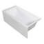 Ensemble de douche / baignoire 6 pièces avec porte et accessoires 60 po x 30 po x 92 po Transolor, blanc / chrome poli-119036224-119036225