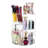 Transparent 360° Rotating Makeup Organizer - Adjustable Storage For Cosmetics & Jewellery