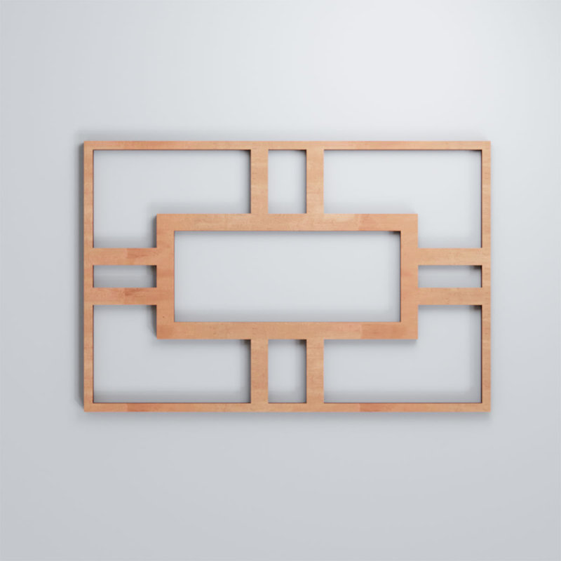 Panneaux muraux décoratifs en bois Hastings, Cerise, H 23 3/8 po x l 15 1/2 po x P 1/4 po