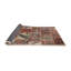 Tapis brun/orange/bleu zone contemporaine-1690283425