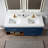 60" Wall Mounted Double Bathroom Vanity with Quartz Top-1485590052