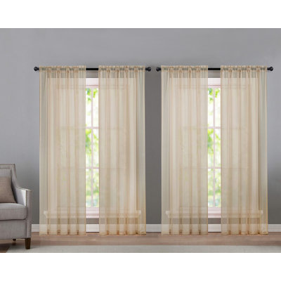 Panneau de rideau transparent d'extérieur Sarber Basic