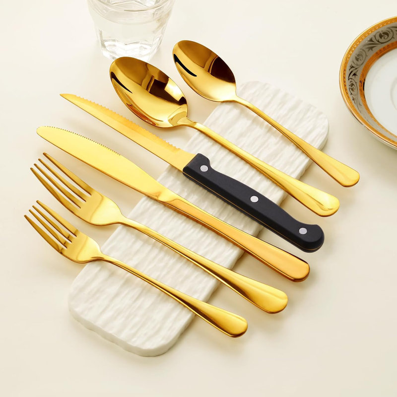 Gold And Silverware Set