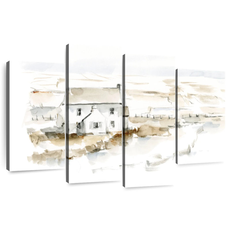 Lilie Neutral Farmhouse I, 27" H x 43" W