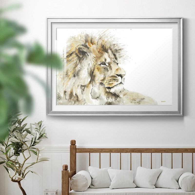 SAVANNAH I, impression, H 26,5 po x l 36,5 po x P 1,5 po, Encadrement argenté