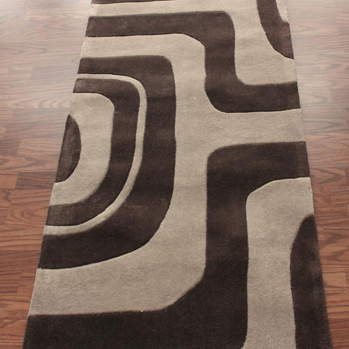 Tapis Irmine Maze Choc, 5 pi x 8 pi