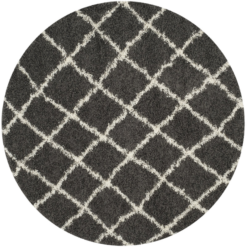Tapis à poils longs Skyleen, Rond 6 pi