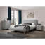 Commode rembourrée 4 tiroirs grise