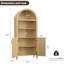 Bibliothèque arquée avec portes - étagère de rangement ouverte à 5 niveaux, bibliothèque moderne-1760577942
