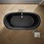 Baignoire autoportante 66 po. X 33 po. Artifacts avec extérieur en fer noir-101380390